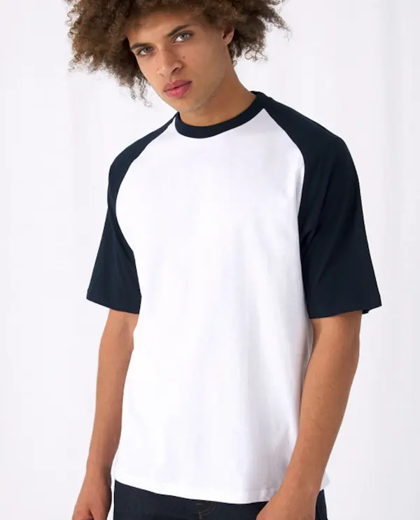 Tee-shirt baseball manches courtes à personnaliser
